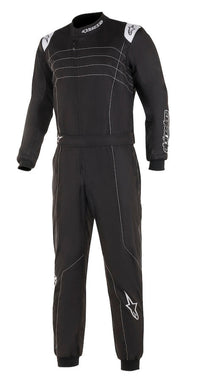 Thumbnail for alpinestars-kmx-9-v3-kart-racing-suit-black/white_Front_image