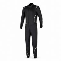 Thumbnail for Alpinestars racing suit in black shown from the front on a clean white background