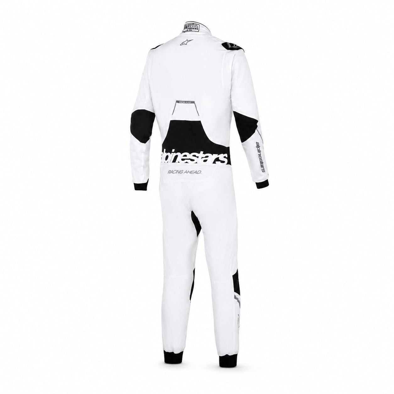 Alpinestars racing White shown from the rear on a clean white background