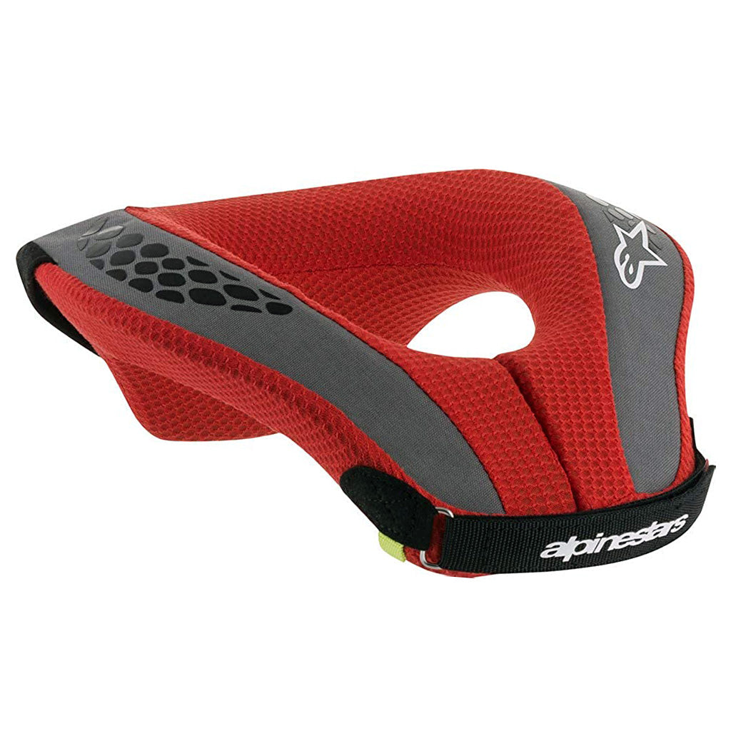 Alpinestars Sequence youth neck support for kart racers in black/anthracite/red