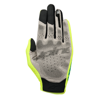 Thumbnail for Alpinestars SIM Gloves Graphic 1 Safety Yellow Black Turquoise palm view