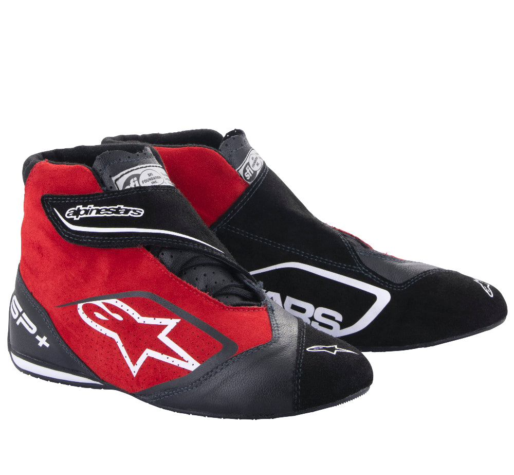 Alpinestars SP+ racing shoes red and black pair angle1-image