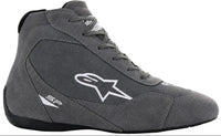 Thumbnail for Alpinestars SP v2 racing shoe in gray suede, shown in a straight right-facing side view on a white background.