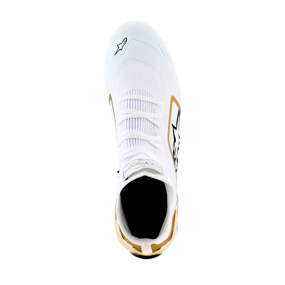 Alpinestars Supertech K shoes white gold top view