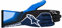Thumbnail for Alpinestars Tech-1 K Race v2 Future karting gloves in black, blue, and white facing right on a white background