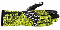 Thumbnail for Alpinestars Tech-1 K Race v2 Vertical karting gloves in black and yellow facing right on a white background