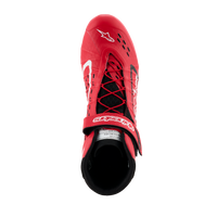 Thumbnail for Alpinestars Tech-1 KX v3 karting shoes red black white top view