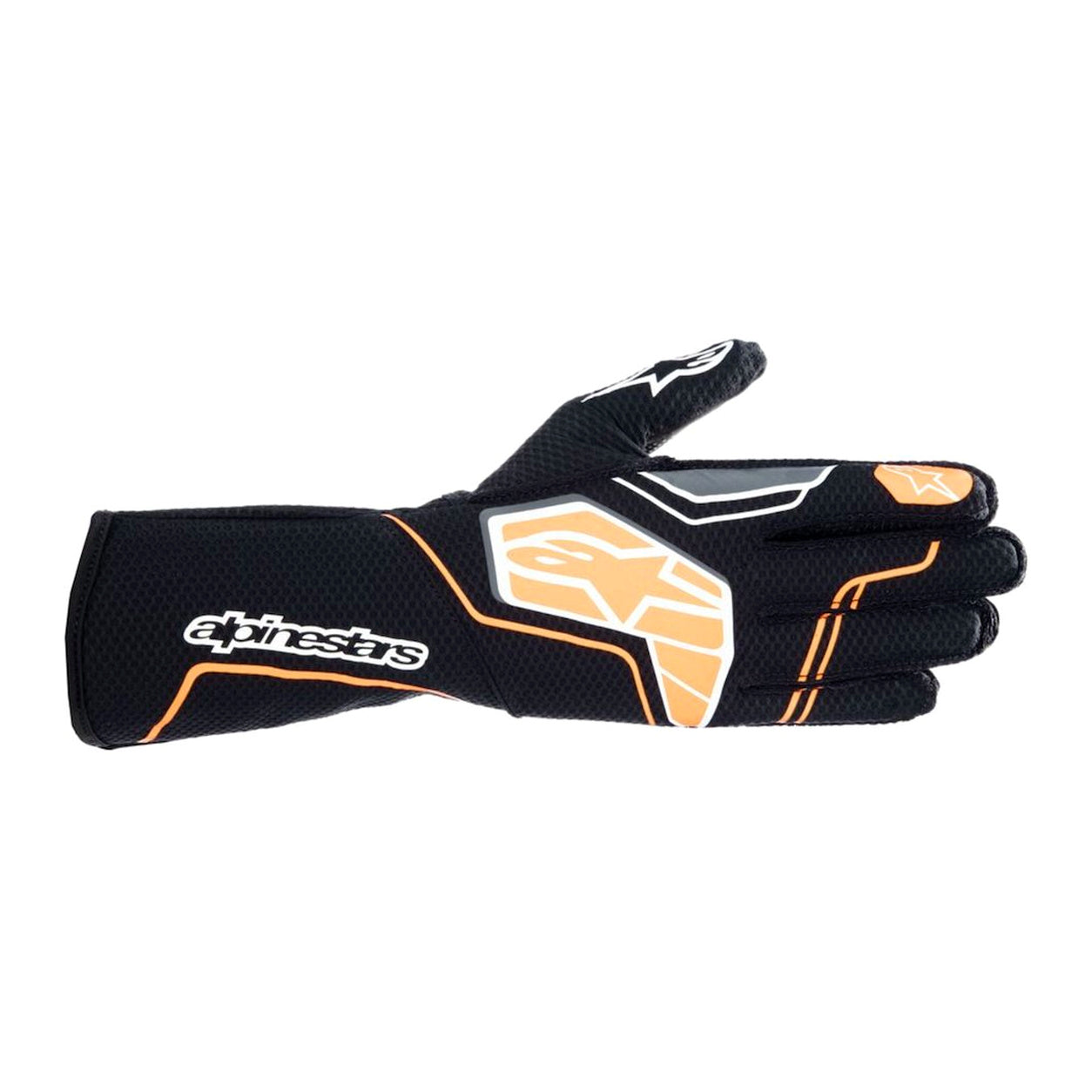 Alpinestars Tech-1 KX v4 Karting Glove in black and orange facing right