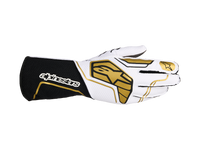 Thumbnail for Alpinestars Tech-1 KX v4 Karting Gloves White/Black/Gold back view
