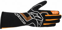 Thumbnail for Alpinestars Tech-1 Race v3 black and orange Nomex racing glove facing right on a white background