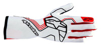 Thumbnail for alpinestars-tech-1-race-v4-nomex-Race-gloves-White/Red-Image