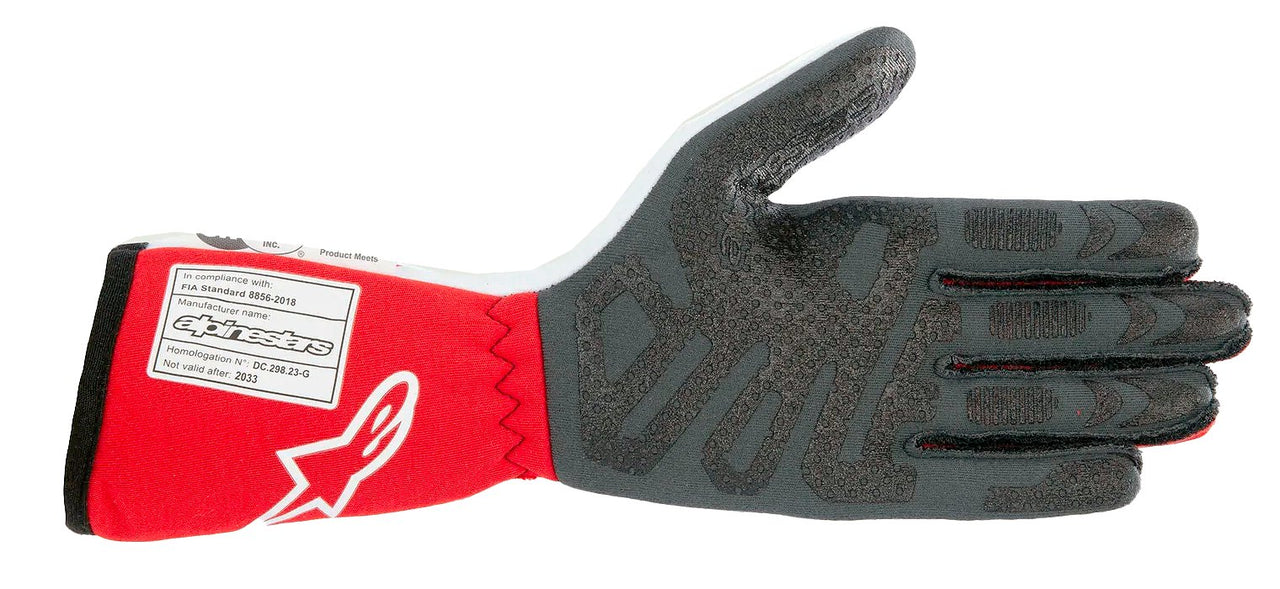 alpinestars-tech-1-race-v4-nomex-Race-gloves-White/Red-Palm-Image