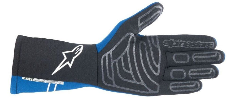 Alpinestars Tech-1 Start v4 blue Nomex Gloves - Competition Motorsport