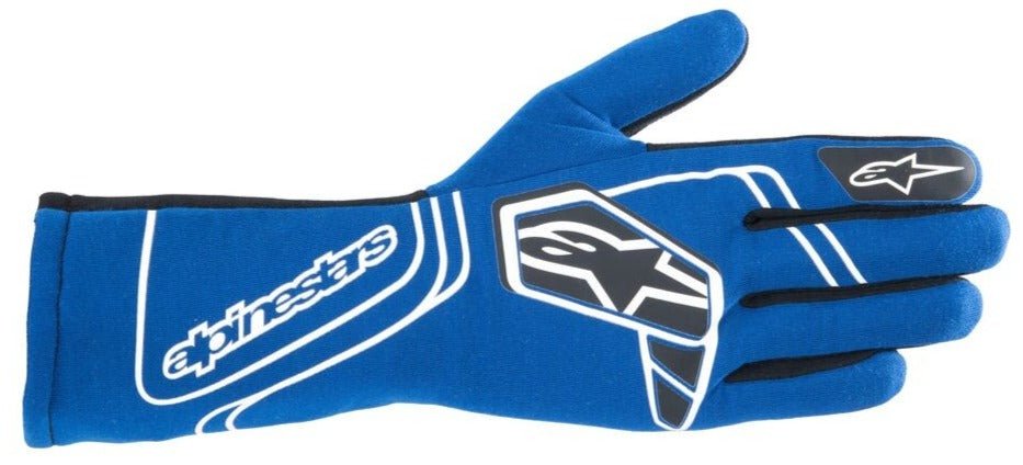 Alpinestars Tech-1 Start v4 blue / white Nomex Gloves - Competition Motorsport