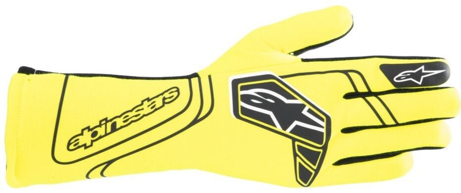 Alpinestars Tech-1 Start v4 yellow / black Nomex Gloves - Competition Motorsport