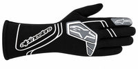 Thumbnail for Alpinestars Tech-1 Start v4 black and white racing glove facing right on a white background