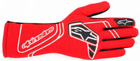 Thumbnail for Alpinestars Tech-1 Start v4 red and black racing glove facing right on a white background