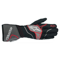 Thumbnail for alpinestars-tech-1-zx-v2-nomex-gloves-black-anth-red-top-image