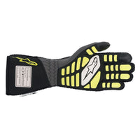Thumbnail for alpinestars-tech-1-zx-v2-nomex-gloves-black-yellow-palm-image
