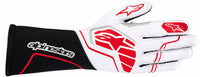 Thumbnail for Alpinestars Tech-1 ZX v4 white, red, and black Nomex racing glove on a white background