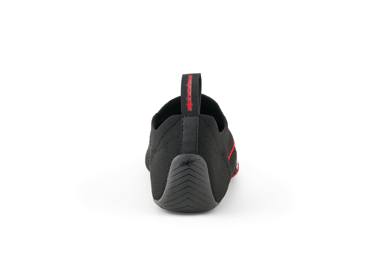 Alpinestars Tech Gaming Shoe black and red rear view