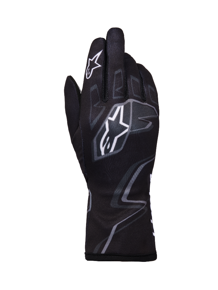 Alpinestars Tech-1 K Race V2 Graphic 1 Black karting gloves outer view image