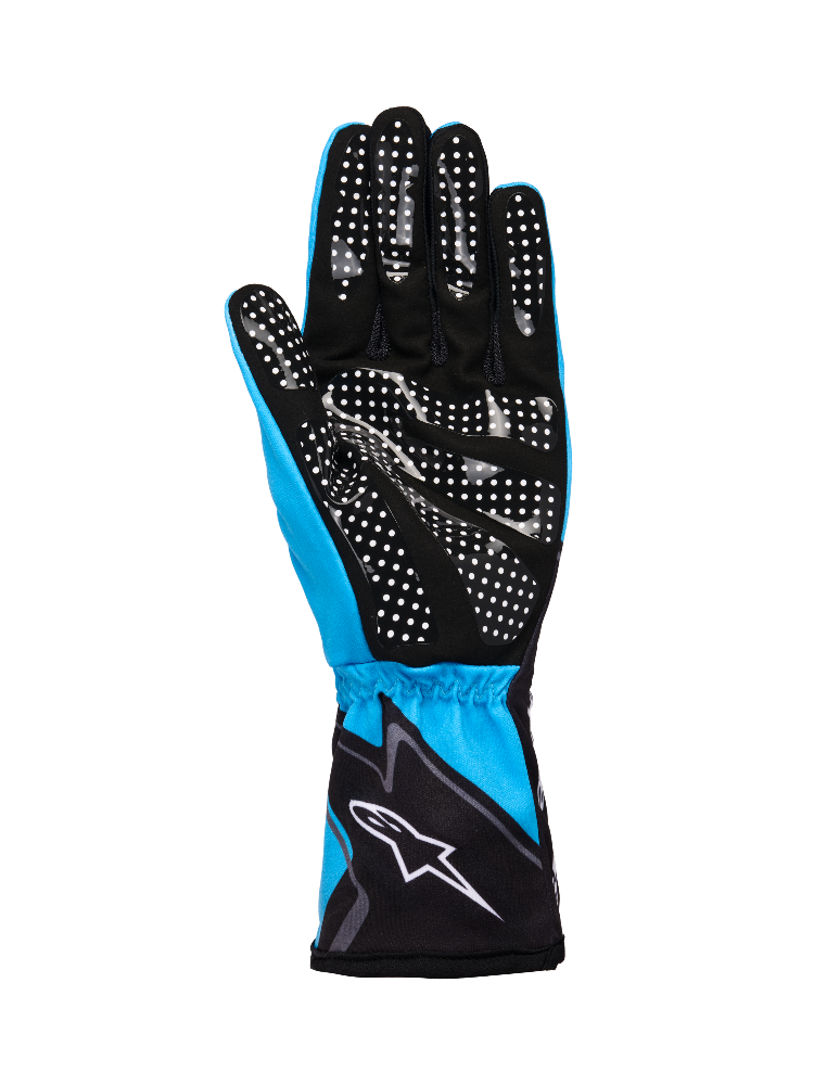 “Alpinestars Tech-1 K Race V2 Graphic 1 Blue karting gloves palm side image