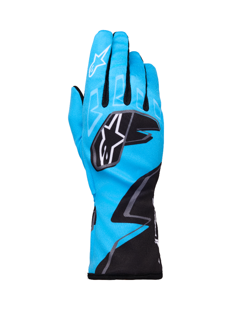 Alpinestars Tech-1 K Race V2 Graphic 1 Blue karting gloves top side image