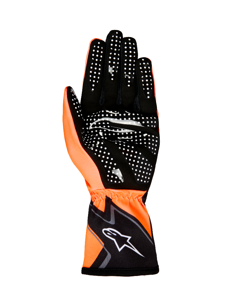 Alpinestars Tech-1 K Race V2 Graphic 1 Orange karting gloves palm view image