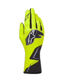 Thumbnail for Alpinestars Tech-1 K Race V2 Graphic 1 Yellow karting gloves top view image