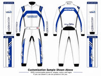 Thumbnail for Alpinestars Tech Vision custom racing suit design mockup with front and back views, sleeve details, leg details, and Competition Motorsport branding