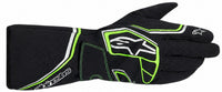 Thumbnail for Alpinestars Tempest V3 Waterproof Karting Glove in black and green facing right
