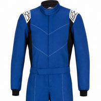 Thumbnail for Alpinestars Indoor Kart Racing Suit V2 in blue half front view