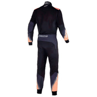 Thumbnail for Alpinestars KMX-5 V3 Karting Suit in black, white, and orange rear view