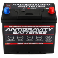 Thumbnail for antigravity group 51r lithium car battery front view with restart button and terminals – image