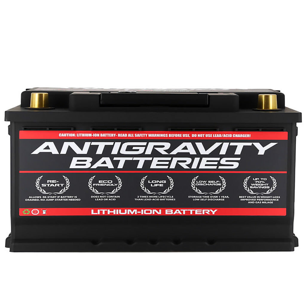 Antigravity Batteries H8 Group 49 lithium-ion battery on a white background