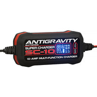 Thumbnail for SC-10 battery charger with LCD screen displaying voltage, current, and charge level