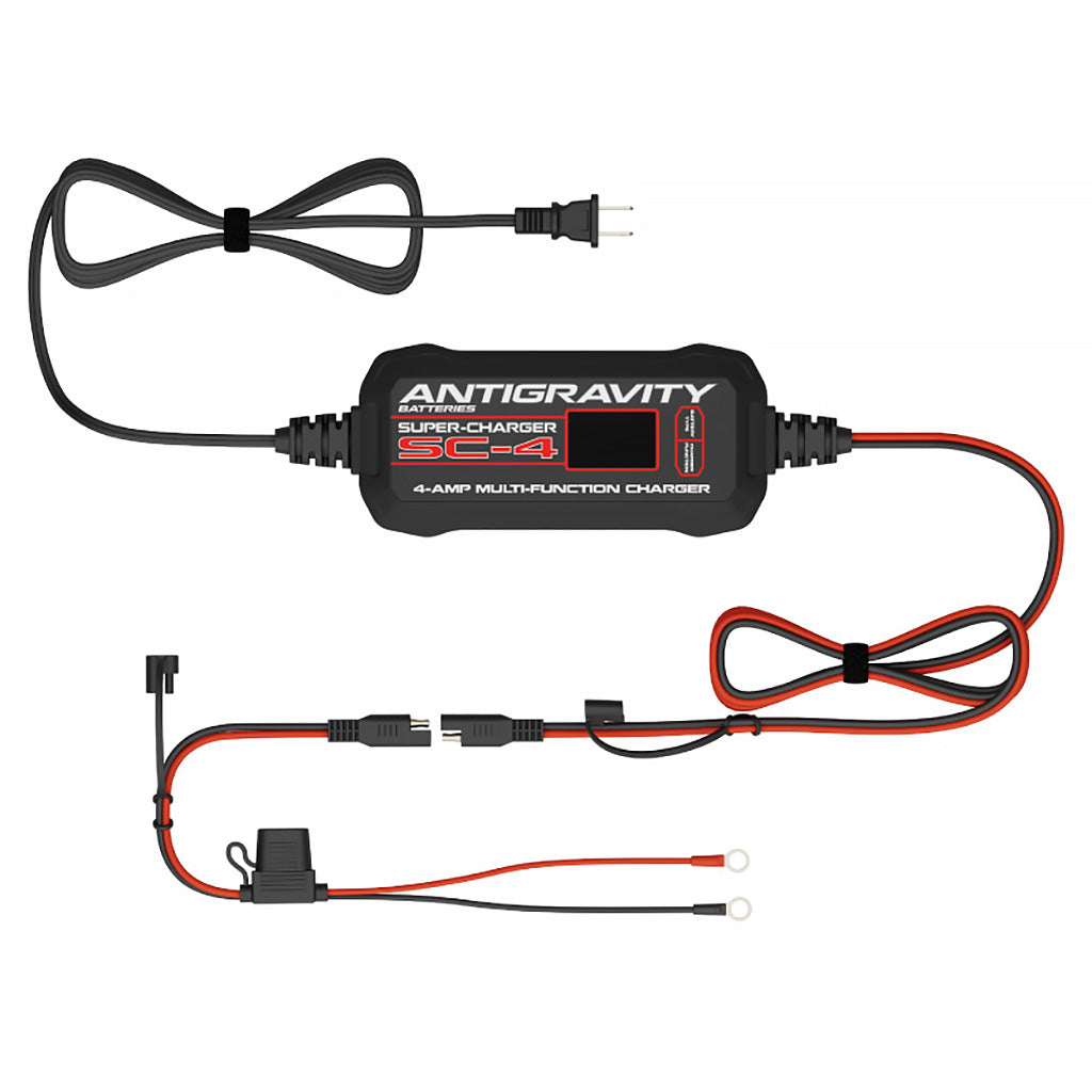 Antigravity SC-4 charger with included hard-wired pigtail