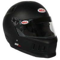 Thumbnail for Bell BR8 Sport matte black full face helmet front right angle with chin ventilation image