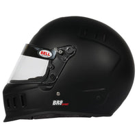 Thumbnail for Bell BR8 Sport matte black full face helmet left side profile showing ventilation ports image