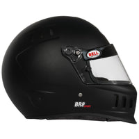 Thumbnail for Bell BR8 Sport matte black full face helmet right side profile with visor hardware image