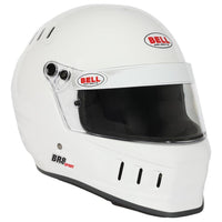 Thumbnail for Bell BR8 Sport white full face helmet front right angle with chin ventilation image