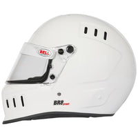 Thumbnail for Bell BR8 Sport white full face helmet left side profile showing ventilation ports image