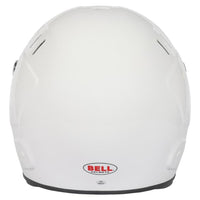 Thumbnail for Bell BR8 Sport white full face helmet rear view with Bell logo image