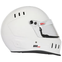 Thumbnail for Bell BR8 Sport white full face helmet right side profile with visor hardware image