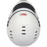 Thumbnail for Bell BR8 Sport white full face helmet top view showing air intake vents image