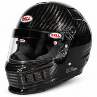 Thumbnail for Bell BR8 ULTRA Carbon Fiber Auto Racing Helmet in gloss carbon fiber, shown in front three-quarter view with clear anti-fog visor, front ventilation ports, and lightweight carbon shell. Snell SA2025 certified.