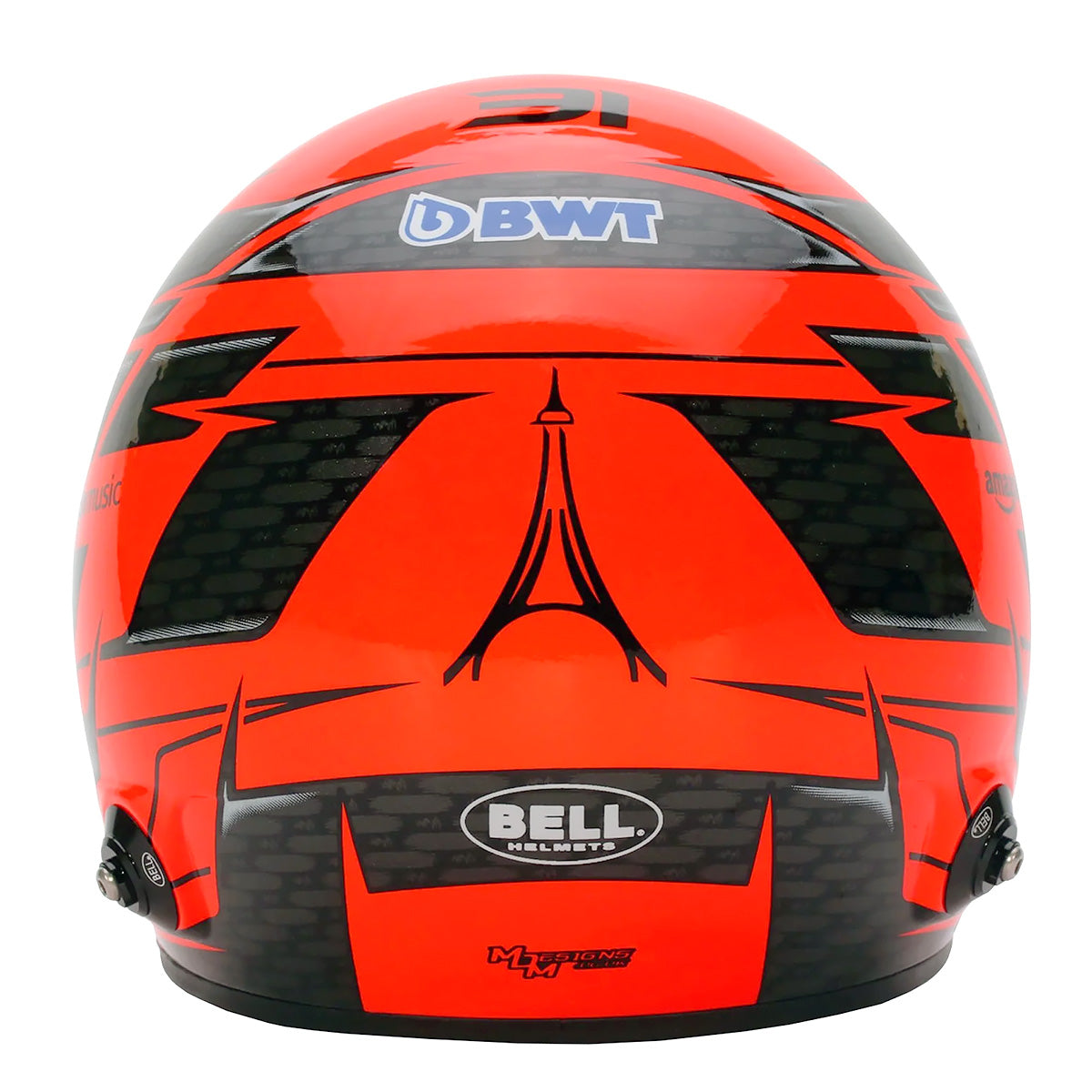 bell featherweight snowmobile helmets for youths Bell HP77 Esteban Ocon 1:2 Scale F1 Mini Helmet