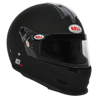 Thumbnail for Bell GP2 Youth Sport matte black helmet front left angle highlighting aerodynamic shape
