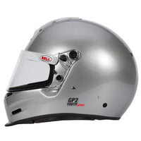 Thumbnail for Left side profile view of Bell GP2 Youth Sport metallic silver helmet